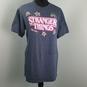 Netflix Stranger Things Dark Heather Tee Size M